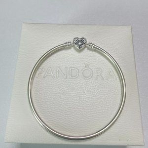 Pandora Moments Heart & Butterfly Bangle